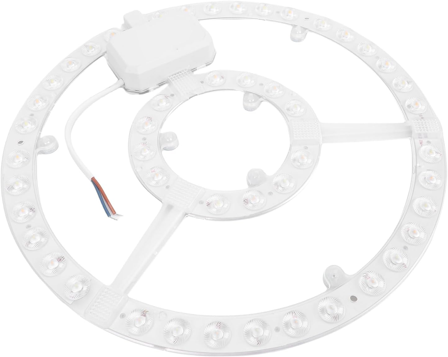 Kikumi 48W LED Ceiling Light Replacement Panel, Dual Color Changing Round LED Module Board with Magnetic Adsorption and IC Drive Power Supply, for Built-in Ceiling Fan Light
