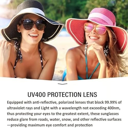 2025 New Polarized Uv400 Protection Trendy Round Cat-Eye Sunglasses, Filterseed Polarized Sunglasses for Fit over Glasses3