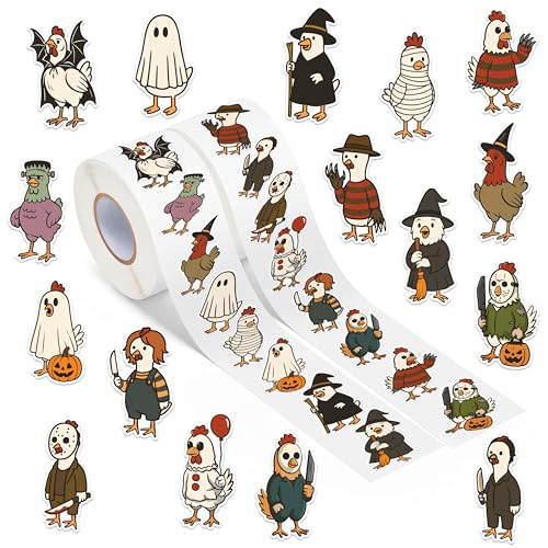 Save on 1000Pcs Halloween Chicken Stickers - Waterproof Vinyl Decals