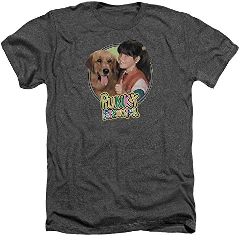 Punky Brewster Sitcom TV Series NBC Punky & Brandon Adult Heather T-Shirt Tee
