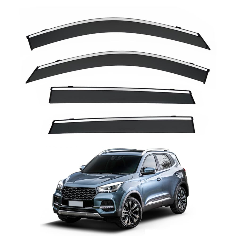 Qoemrhelt Normal 4Pc Set In-Channel Wind Deflectors, For Dr 5.0 Urban 2017-2024 Window Visors Rain Guards Vent Visors Rain & Sun Protection,Car Accessories