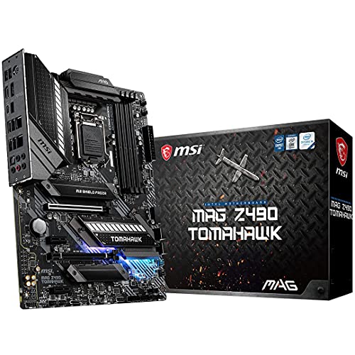 MSI MAG Z490 TOMAHAWK Scheda Madre Gaming (ATX, 10 Gen Intel Core, LGA 1200 Socket, DDR4, CF, Dual M.2 Slots, USB 3.2 Gen 2, Type-C, 2.5G LAN, DP/HDMI, Mystic Light RGB)