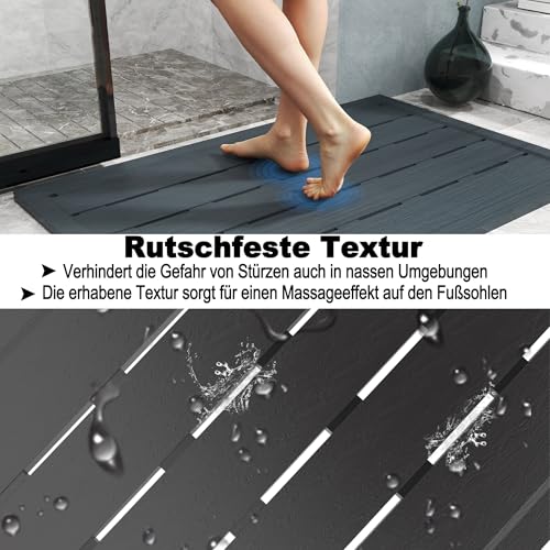 Grille de douche extérieure 100 x 65 cm avec évacuation rapide et surface antidérapante