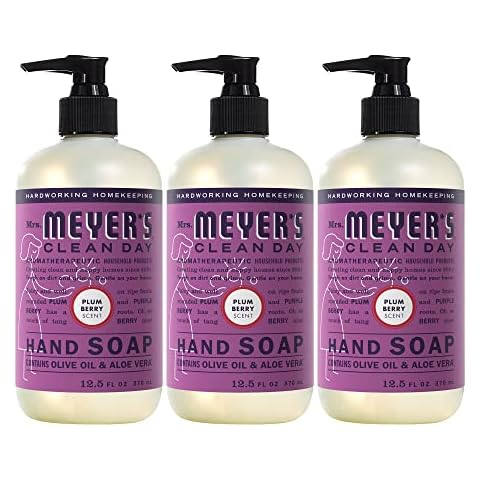 Mrs. Meyer's Plum Berry Hand Soap, 12.5 fl. oz - Pack of 3 Cover