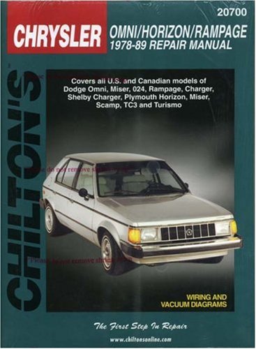 Chrysler Omni, Horizon, and Rampage, 1978-89 (Chilton Total Car Care Series Manuals)
