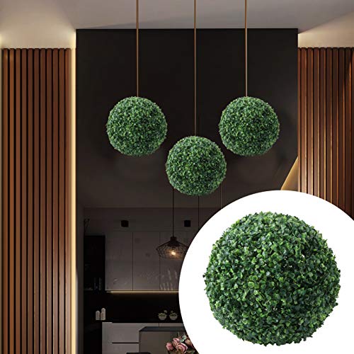 ABOOFAN Bola Topiary Buxo Topiary Artificial Vegetação Planta Bola Pendurada Bola para Casa Garden W