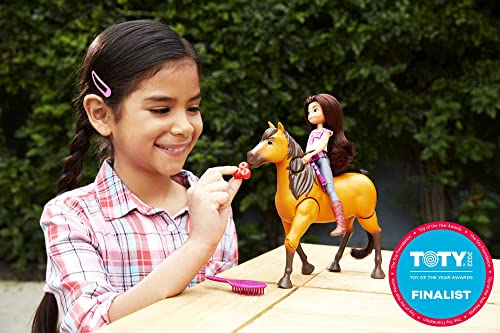 Muñeca Lucky y figura caballo Spirit juego Mattel miniatura 3