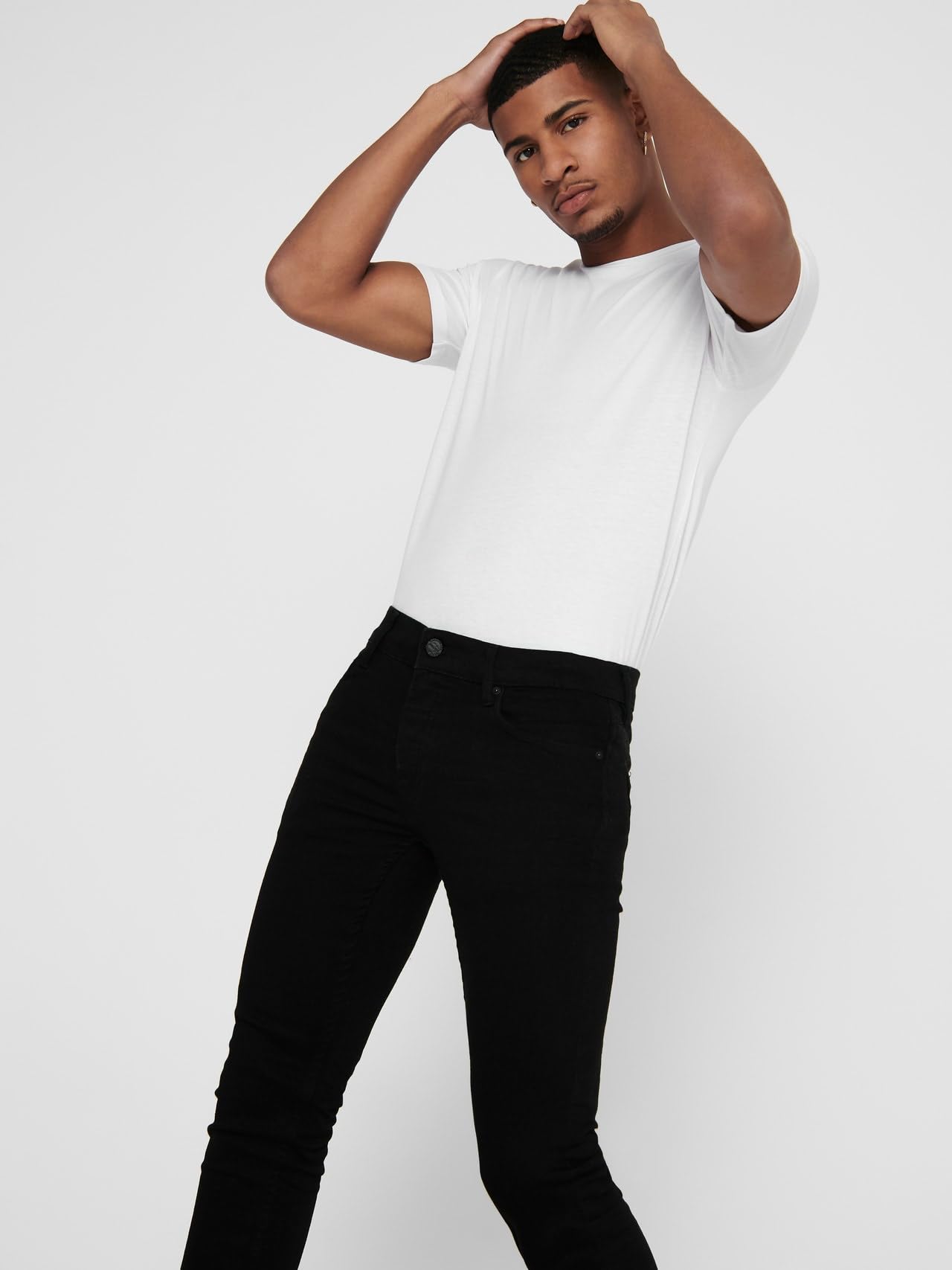 ONLY & SONS Onsloom Black Dcc 0448 Noos - Jeansy slim Mężczyźni