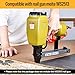 meite Corrugated Fasteners MC114 25 Gauge 1-Inch Crown 1/4-Inch Length Staples Corrugated W Fasteners for Pneumatic Corrugated Tools, for Woodworking Projects (2,000 Counts/Box)