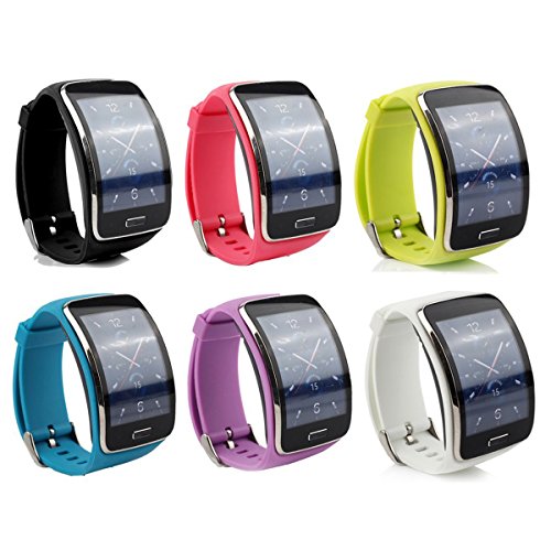 Cute Replacement Wristband Bracelet/Wireless Smartwatch Accessory Band Strap with Secure Buckle for Samsung Galaxy Gear S R750 Smart Watch - Free Size…