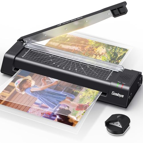 Gasbye 13-Inch Laminator Machine with Steel Paper Cutter, Thermal Cold Laminator with 13 Laminating Sheet, Corner Rounder, Jam Release Button for Home, Office, School, Teachers Use image 6