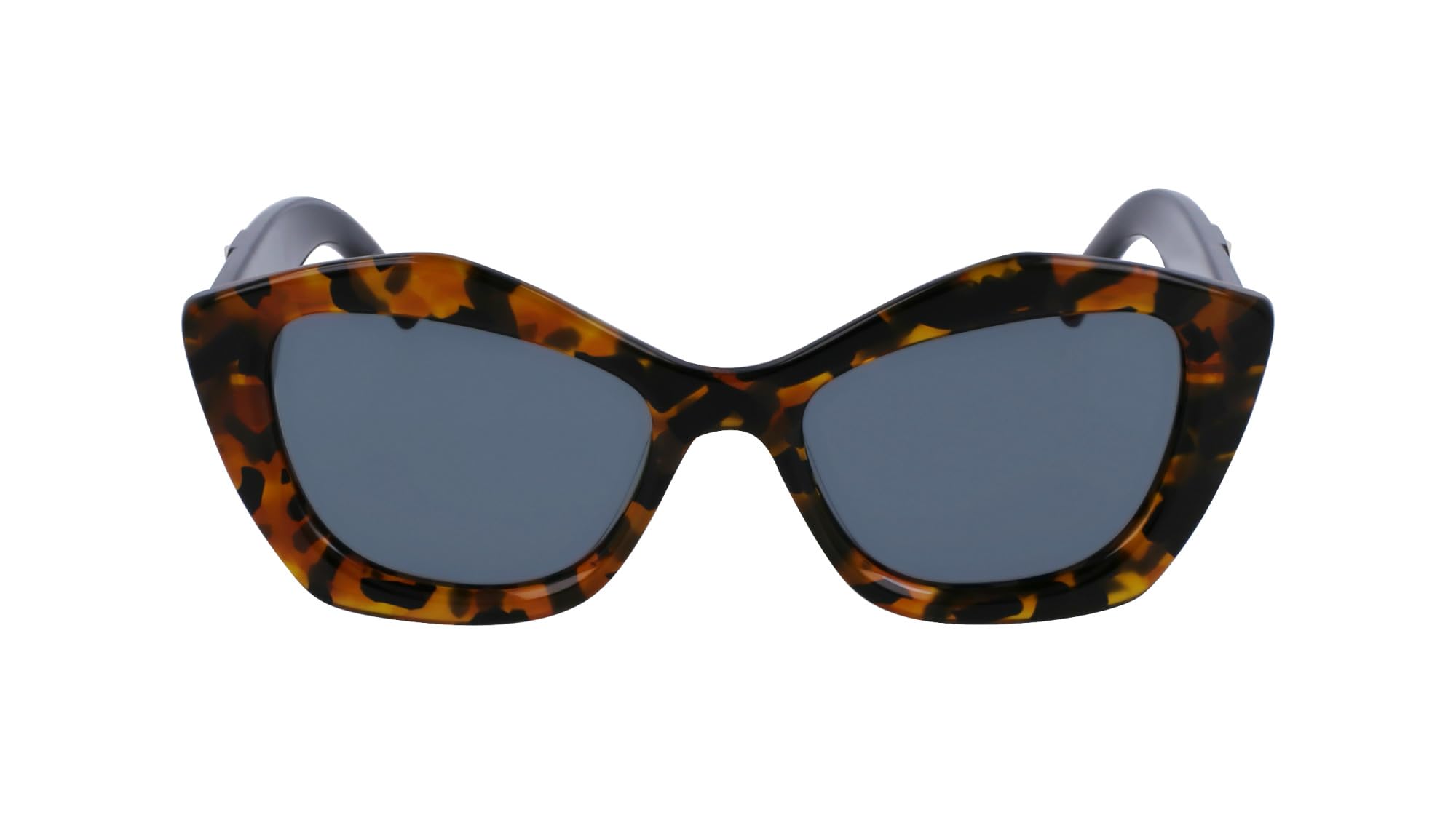 Karl Lagerfeld Women's Brown Sunglasses, One Size, Acetate Square Frame Sunglasses