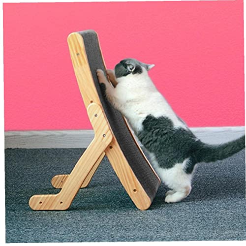 Boîte de grattage de chat verticale lit chat bois jouets de griffe rochers