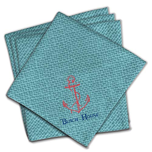 Servilletas de tela azules cuadradas set de 4 miniatura 1