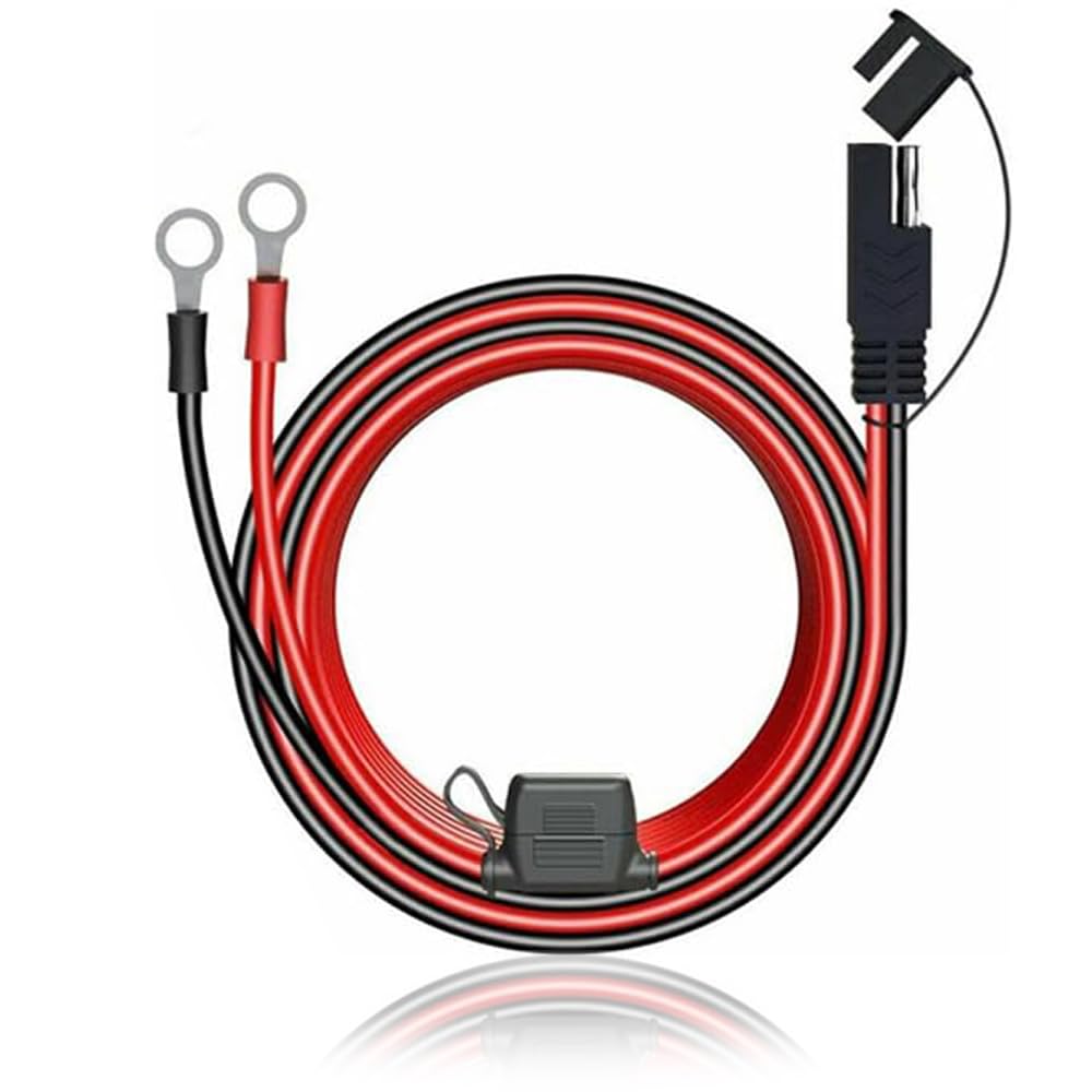 Amazon.co.jp: SAEコネクタ バッテリー充電器ケーブルヒューズプラグ