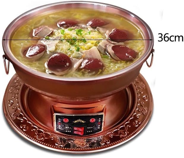 Olla Eléctrica de Cobre Estilo Chino para Fondue miniatura 5