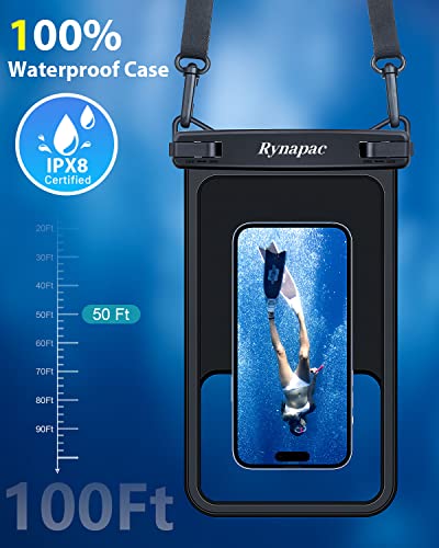 [Up To 10"] Large Waterproof Phone Pouch Bag - 2Pack, Waterproof Case Compatible With Iphone 14 Pro Max/13/12/11/Xr/X/Se/8/7,Galaxy S22/S21 Google, Ipx8 Cellphone Dry Bag Vacation Essentials Black #TOP2