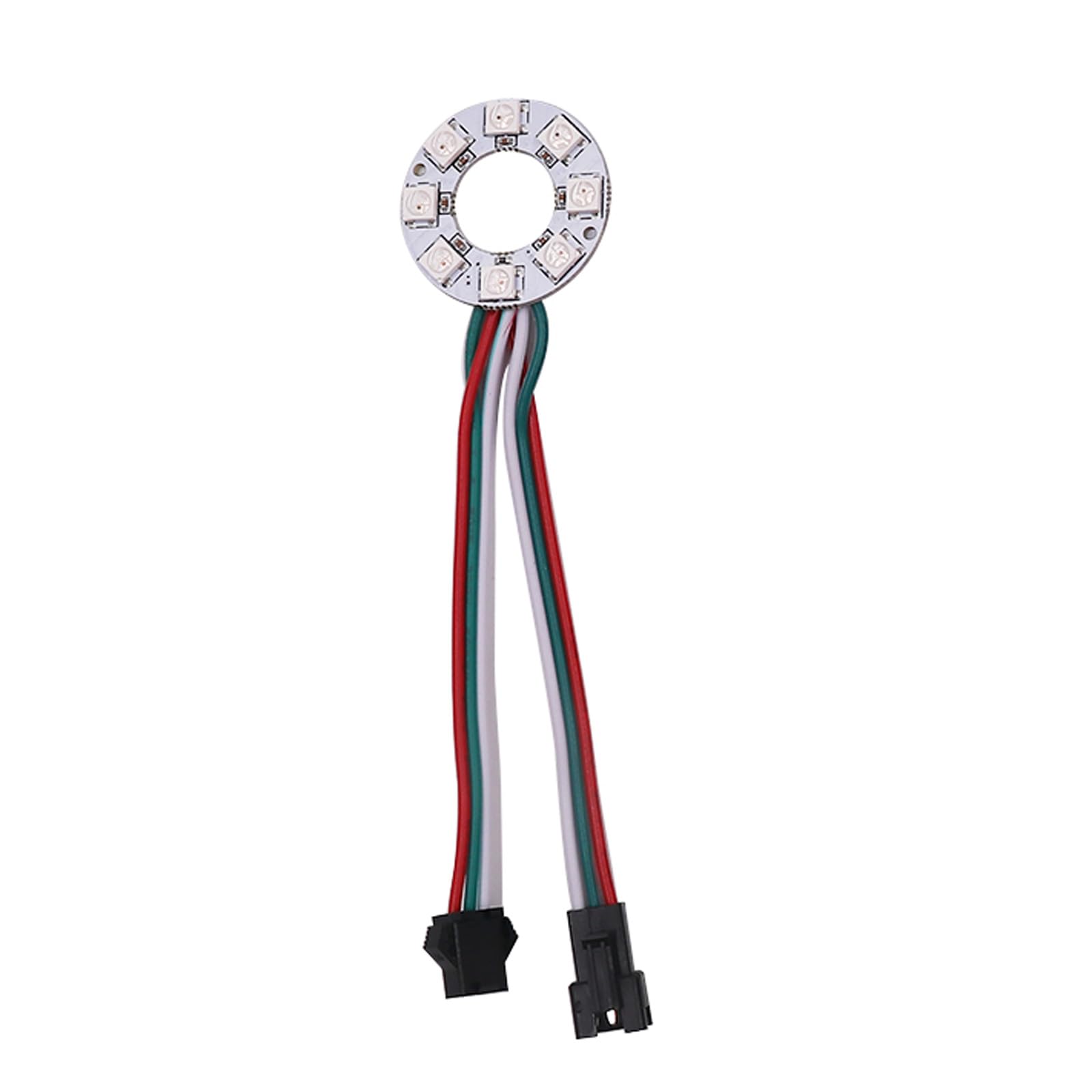GQL 5V RGB LED Ring, WS2812 IC 5050 SMD Addressable Lights (8 Bits, White Board)