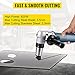 VEVOR Electric Metal Nibbler 625W Nibbler Metal Cutter 1000RPM High Speed Rotor 0.16in/4mm Metal Nibbler 110V w Replaced Blades Storage Case Sheet Metal Nibbler for Cutting Stainless Steel, Aluminium