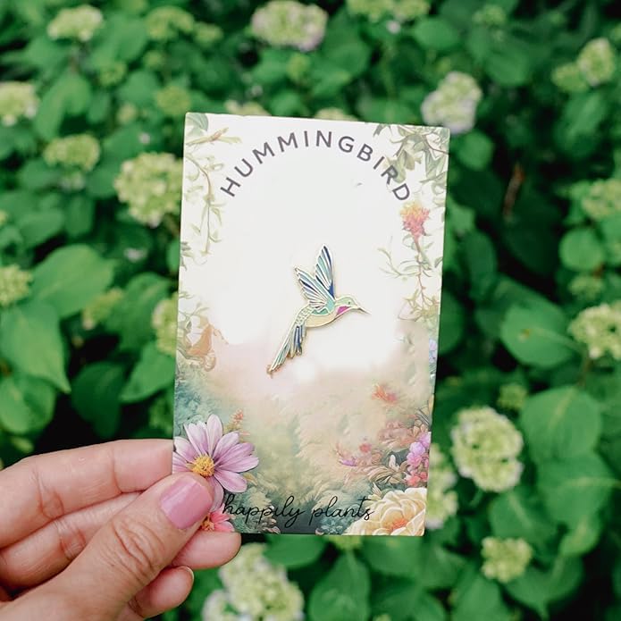 Cute Hummingbird Enamel Pin – Hard Enamel Hummingbird Lapel Pin, Colorful Hummingbird Brooch, Perfect Gifts for Hummingbird Lovers4