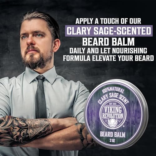 Image of Viking Revolution Beard Balm - Clary Sage - 2 oz
