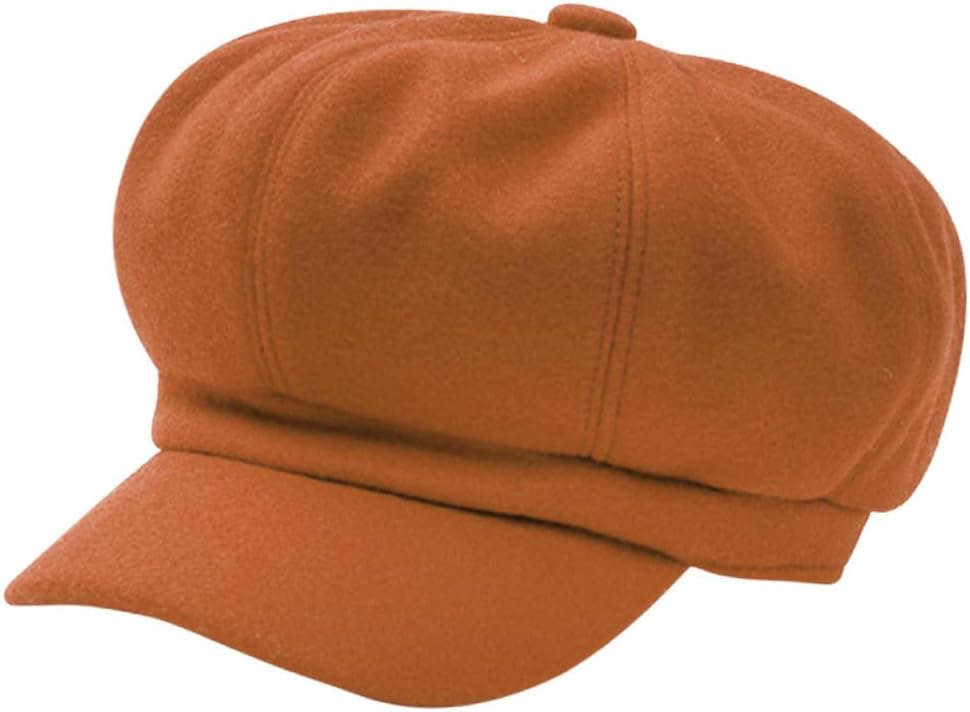 LIFKOME 2pcs Woolen Beret for Women Stylish Caramel Octagonal Cap Lightweight for Cold Weather Versatile Fashion Accessory for All Occasions