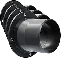 Vista 9 de POWERTEC 70126-P2 Brida de entrada, conector de conducto de recolección de polvo de 4 pulgadas de diámetro exterior, 2 PK