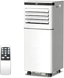 Electactic 8000 BTU Portable Air Conditioner for Bedroom, Quiet 4-in-1 Portable AC Unit with Cooling, Dehumidifier & Fan Modes, Sleep Mode, Remote Control & 24H Timer