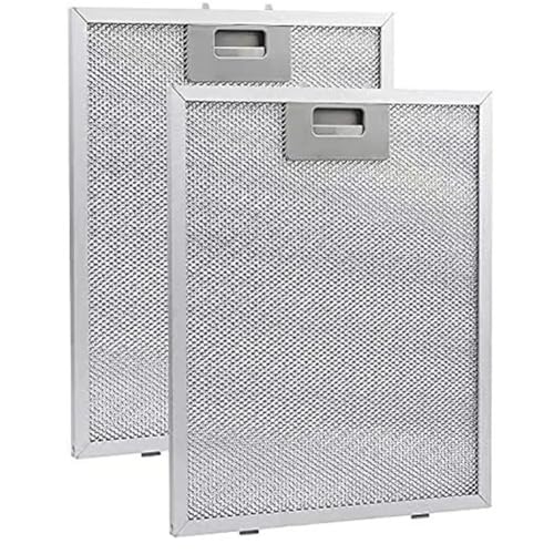 YEHEI 2 Pièces Filtres de Hotte de Cuisine Filtre D'Aération D'Extracteur en Métallique 320X260mm Hottes de Cuisine Filtre à Graisse de Hotte de Cuisinière