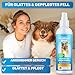 BluePet 200 ml Entfilzungsspray für Hunde & Katzen I Löst Verfilzungen & Verbessert Kämmbarkeit, Anti Filz Spray als Fellspray für Fellpflege, Glätten & Pflegen mit Aloe Vera, Shea-Butter & Jojobaöl
