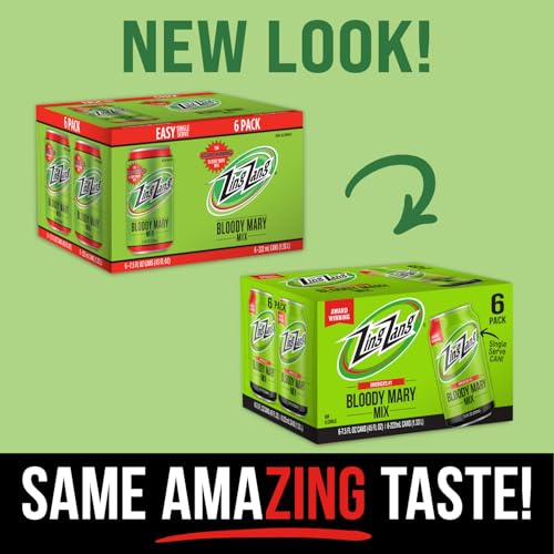 Zing Zang Bloody Mary Mix, Non-Alcoholic Cocktail Mixer, 7.50 Fl Oz Cans (4 Cartons of 6 Cans each) - Thumbnail 2