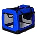 lionto Transportín para Perros Bolsa transportín para Perros Transportín Plegable Autobox Bolsa para Animales pequeños (70x52x50 cm (L), Azul)