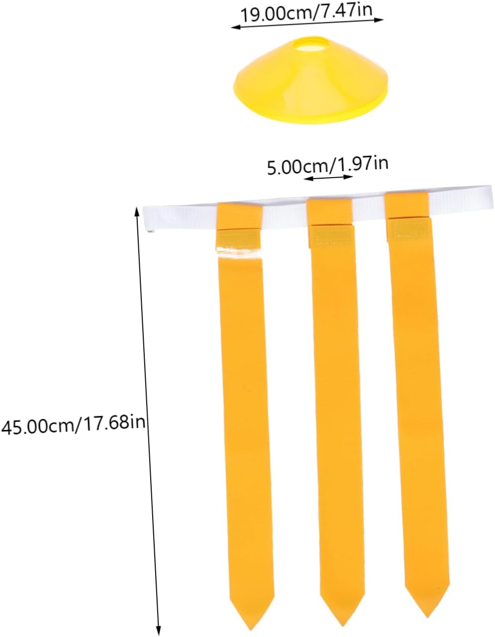 TOYANDONA 1Set Adjustable Rugby Flag Belt for Includes Belts Flags for Outdoor Football Games Training Team Activities