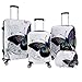 World Traveler Butterfly Luggage, 4-Piece Set