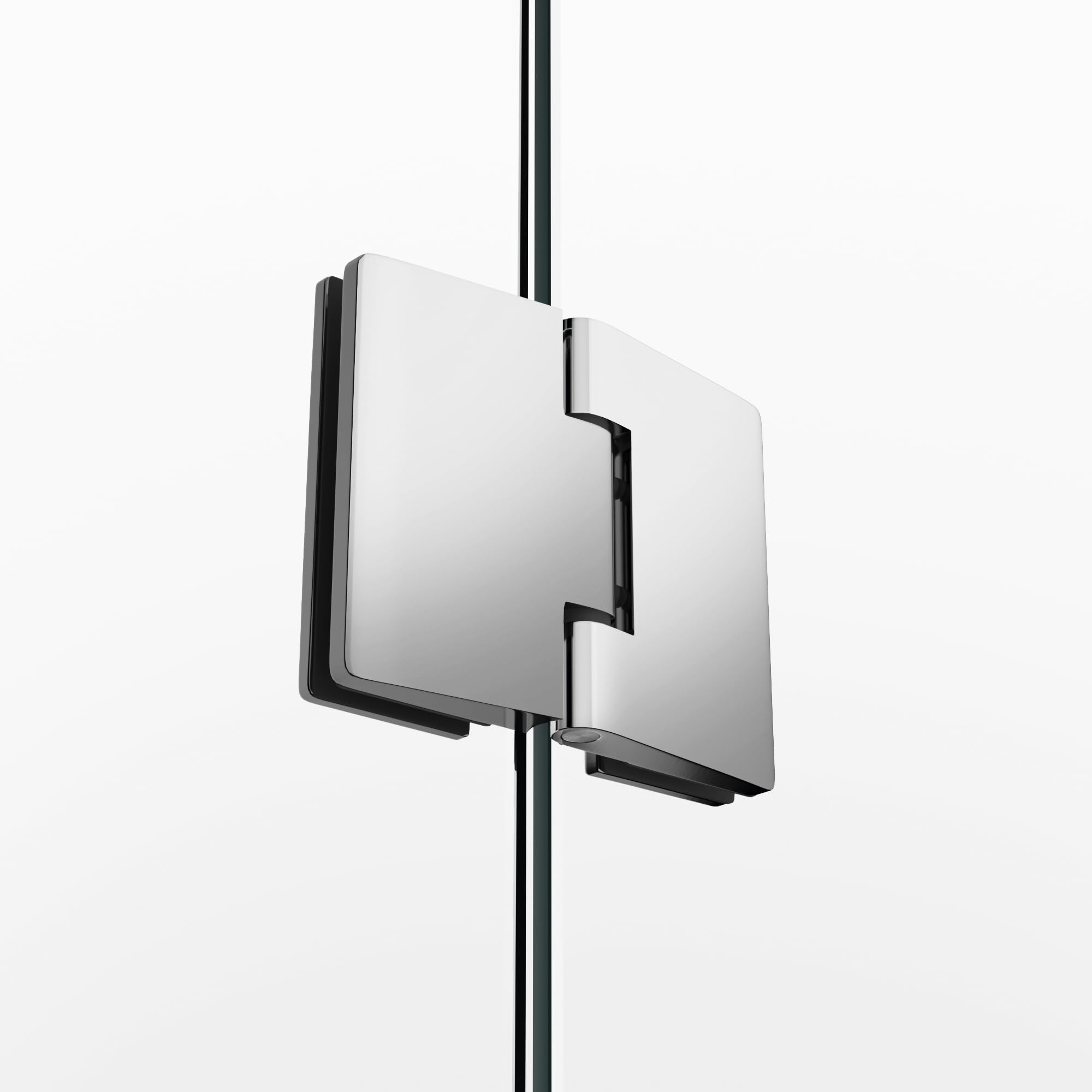 GME - Mampara Ducha Frontal 1 Puerta Fija + 1 Corredera 100cm Cromo | Mampara de Cristal con Perfilería de Aluminio y 195cm de Altura | Cristal Templado 6mm Antical Y Cierre Magnético