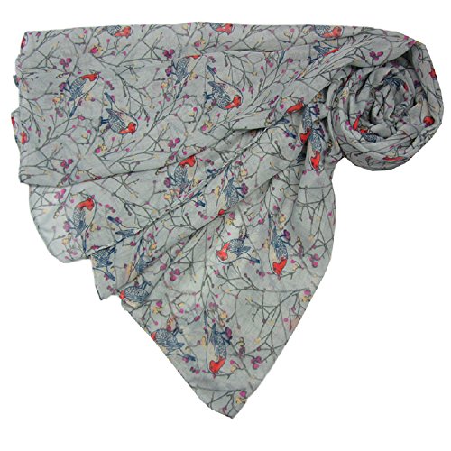 Prachtige dames 'Woodland Robin'vogelsjaal van LilyRosa