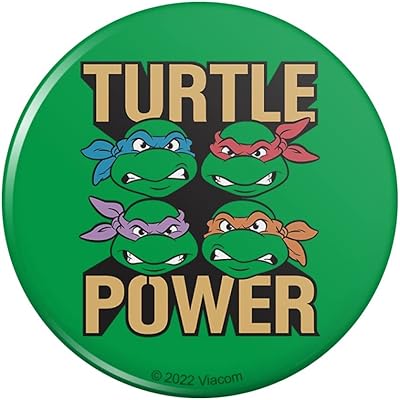 Teenage Mutant Ninja Turtles Power Headshots Pinback Button Pin