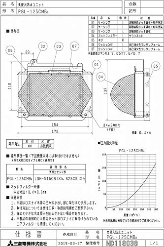�O�H mitsubishi ���C��yPGL-125CMB3�z�Ɩ��p���X�i�C [�ʔ�]�Ɛݗp���� PGL-125CMB3