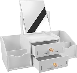 FOMIYES Countertop Makeup Organizer Magnifyin...
