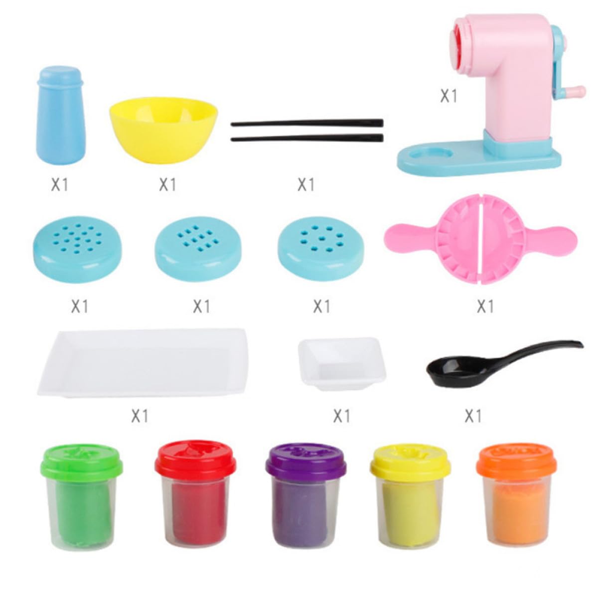 Máquina de Fideos de Plastilina 3d de Plástico 1 Set