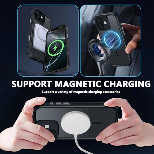 Image of Enflamo Back Cover Case for iPhone 17 Polycarbonate Matte | Ultra Hybrid | Lens Protection & Raised Edges (Black)