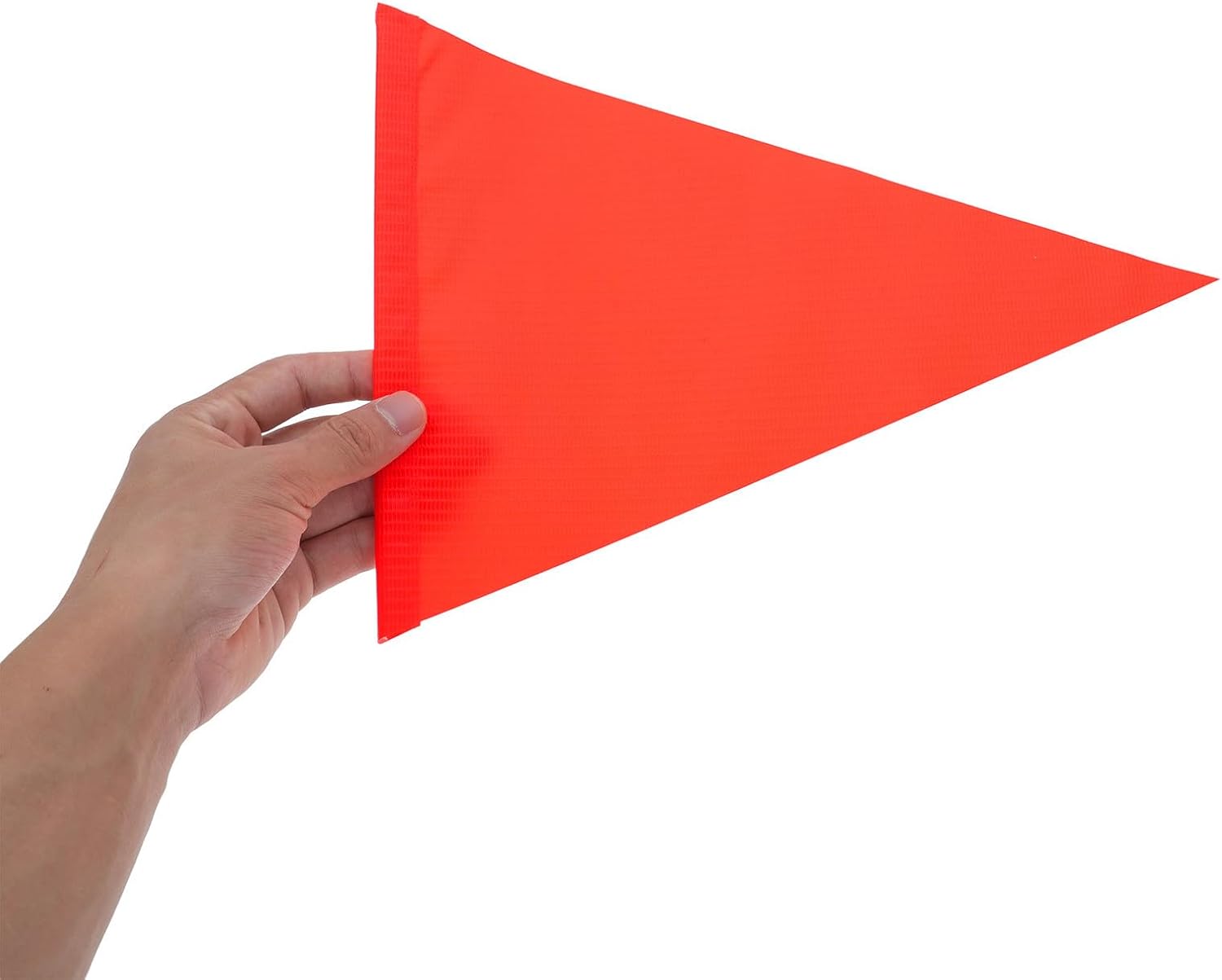 6pcs Bike Safety Flag Red Pvc Triangular Warning Flag for Bicycle | Reflective High-visibility Design, Tear-proof Waterproof Build, Portable Road-riding Accessory for Bikes and Bicycles
