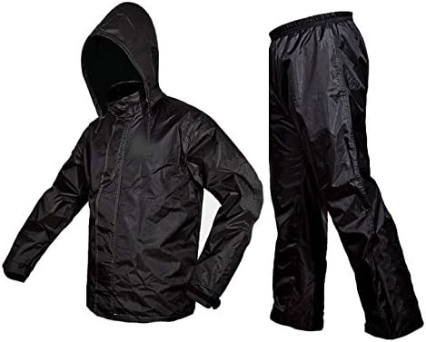 Zavia Premium Plain Rain Coat (Black)