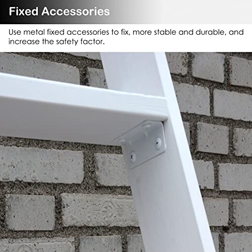 Échelle de lit simple bois blanc amovible pour sécuriser l'accès - 7