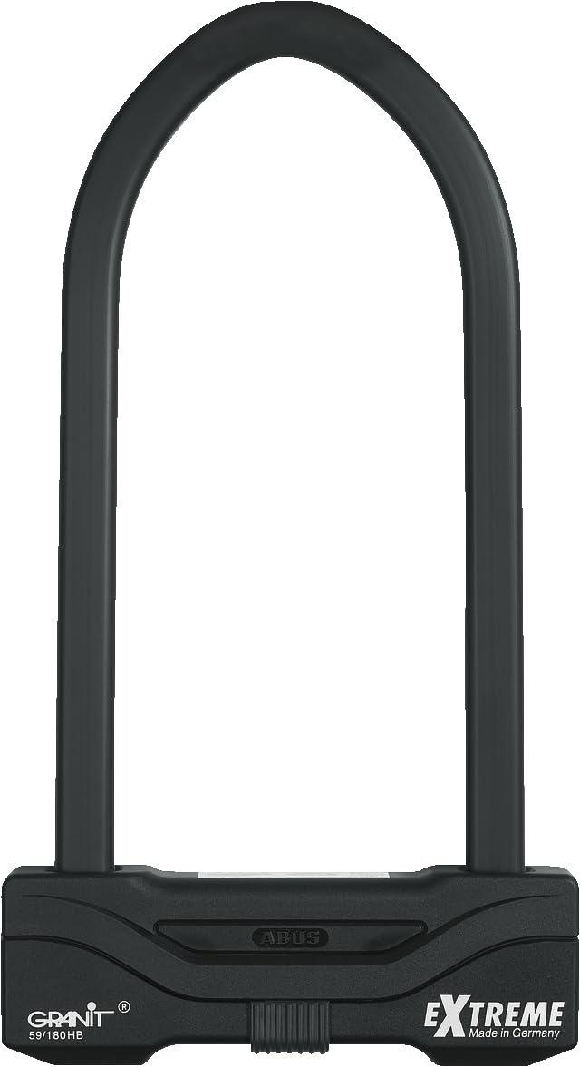 ABUS 58606 Padlock, Black 24cm U Granit Extreme 59/180HB245 Black