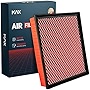 KAX Engine Air Filter, GAF027 (CA8755A) Air Filter Replace for Silverado, Suburban, Sierra, Yukon, Avalanche 1500/2500/3500, Tahoe, Escalade (V6/V8), 200% Longer Life