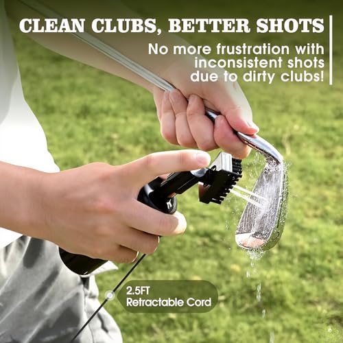 Brosse à eau et serviette de golf Stripe dans ce kit d'accessoires avec relève-pitch pliable - 5