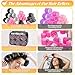 Tetutor 6 Size Hair Rollers for Women, 62 Pcs Rollers Hair Curlers for Blowout Look Long Medium Short Hair, Jumbo Large Medium Small Self Grip Curlers with 36 Roller 24 Clips 1 Storage Bag