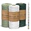 White, Algae Green, Dark Green