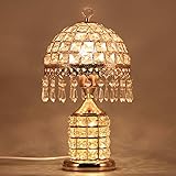 avis table jenson made ErEdition unique: la lampe de chevet en cristal a un abat-jour en cristal éclatant, une sélection de verres en cristal de haute qualité, parfaitement transparents pour éviter les chutes, un design classique adapté à tout décor.